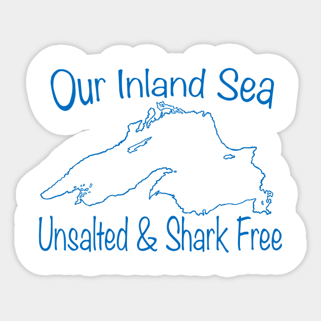 Lake Superior Inland Sea Sticker by EcoElsa